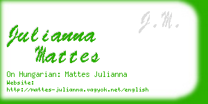 julianna mattes business card